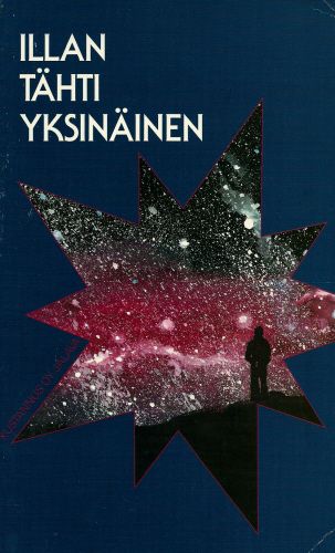 Novellikokoelman ”Illan tähti yksinäinen&rdquo kansi. Kuvassa 
sinisellä taustalla olevan tyylitellyn tähden muotoisen aukon läpi näkyy ihmisen siluetti punaista tähtisumua vasten.